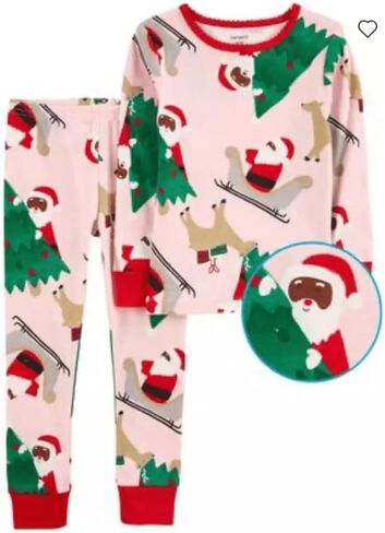 Carter's 2 Piece St. Patrick's Day Snug Fit Cotton Pajamas (Ivory/Green St. Patrick’s, 3T) in Saudi Arabia