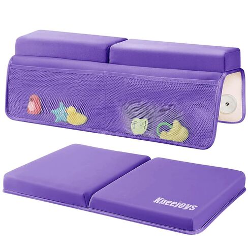 Bath Kneeler and Elbow Rest Pad,Bath Kneeler,Baby Bath Mat,Kneeling Pad,Bath Toy Organizer for Tub,Kneeling Pad for Bathing Baby,Relieve Your Knees and Elbows,Quick Dry,Non-Slip in Kuwait