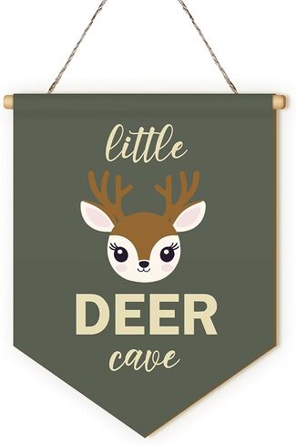 MOTERMATE Little Bear Cave Nursery Sign Decor, Little Man Cave Sign for Boys, Baby Boy Nursery Bear Wall Hanging Decor, Green Baby Toddler Boy Boys Room Front Porch Door Decor for Boys, 8x10 Inches in Kuwait