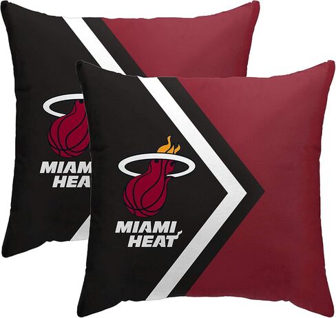 Officially Licensed NBA Side Arrow Poly Span 2 Pack Throw Pillows, 16" x 16" in Saudi Arabia