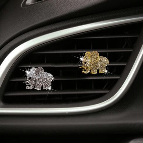 TZnyly Tznyly Car Decor Fresheners For Women Bling Accessories Air Outlet Decoration Aromatherapy Vent Clip Charm freshener Set of 2 bows in Saudi Arabia