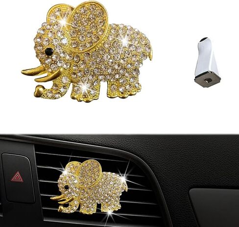 TZnyly Tznyly Car Decor Fresheners For Women Bling Accessories Air Outlet Decoration Aromatherapy Vent Clip Charm freshener Set of 2 bows in Saudi Arabia