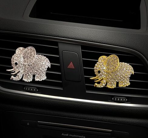 TZnyly Tznyly Car Decor Fresheners For Women Bling Accessories Air Outlet Decoration Aromatherapy Vent Clip Charm freshener Set of 2 bows in Saudi Arabia