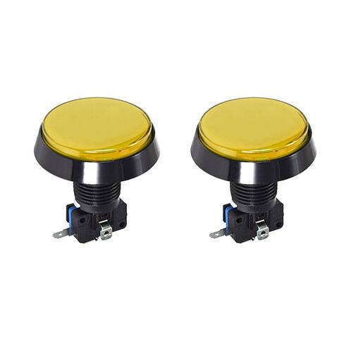 Game Push Buttons Game Push Switches LED Light with Micro Switches for Arcade Games 60mm Green 2 in Saudi Arabia