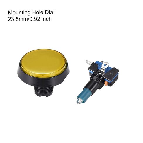 Game Push Buttons Game Push Switches LED Light with Micro Switches for Arcade Games 60mm Green 2 in Saudi Arabia