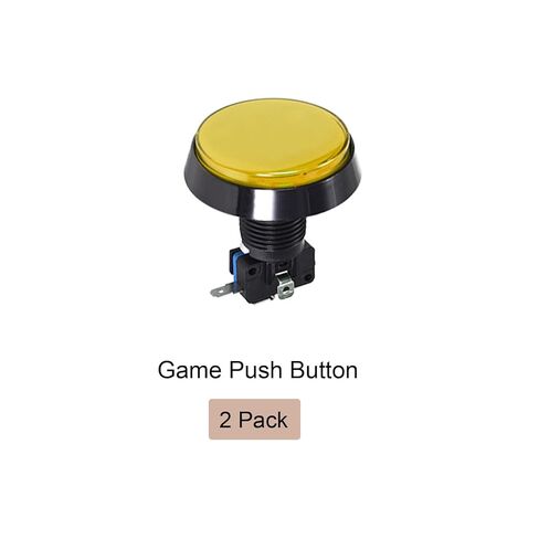 Game Push Buttons Game Push Switches LED Light with Micro Switches for Arcade Games 60mm Green 2 in Saudi Arabia