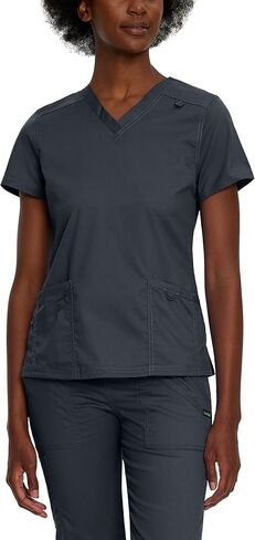 Landau Proflex Tailored Fit Comfort Stretch 3-Pocket Scrub Top for Women 4160 Galaxy 4XL in Saudi Arabia