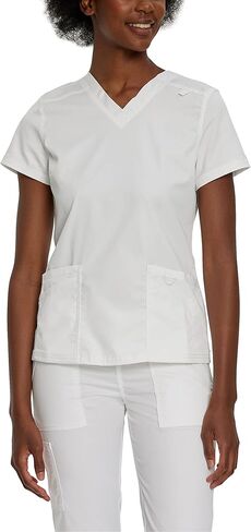 Landau Proflex Tailored Fit Comfort Stretch 3-Pocket Scrub Top for Women 4160 Galaxy 4XL in Saudi Arabia