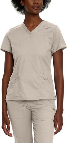 Landau Proflex Tailored Fit Comfort Stretch 3-Pocket Scrub Top for Women 4160 Galaxy 4XL in Saudi Arabia