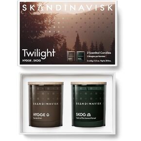 Skandinavisk - ÖNSKA Giftset of 3 Mini Scented Candles. JUL 'Christmas', SNÖ 'Snow', and TRÆ 'Tree'. Vegan Formula. 3 x 60g. in Saudi Arabia