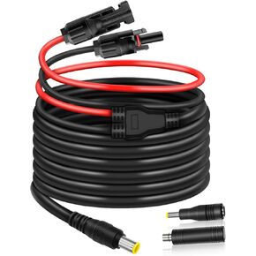 محول اللوحة الشمسية COMeap للجاكيري، متوافق مع كابل تمديد MC-4 إلى DC 8 مم مع موصل DC7909 إلى DC8020/DC5525 لمحطة طاقة مولد الطاقة الشمسية GZ Yeti Jackery Bluetti 12AWG 6ft (1.8 متر) in Kuwait