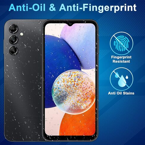 [4+3 Pack Galaxy A55 Screen Protector, 4 Pack Tempered Glass with 3 Pack Camera Lens Protector, High Clarity, Anti-Shatter, Bubble Free for Samsung A55 5G Screen Protector in Kuwait