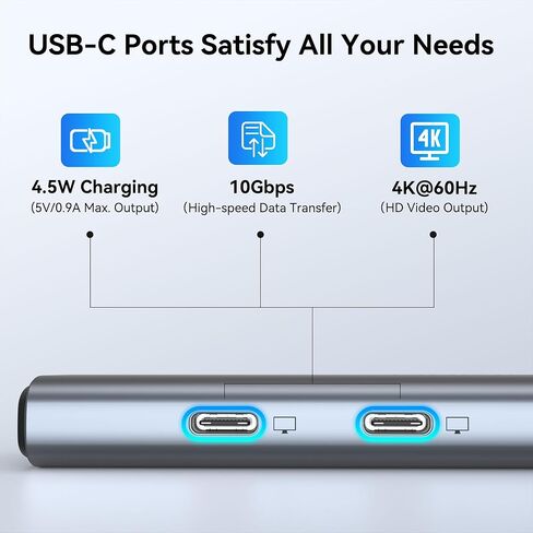USB C Docking Station Dual Monitor, LIONWEI Laptop Docking Station 3 Monitors with 2 HDMI, 4K DisplayPort, 1Gbps Ethernet, 100W PD, 3 USB A/C 3.0, USB C Hub Multiport Adapter for Dell/Lenovo/HP in Kuwait