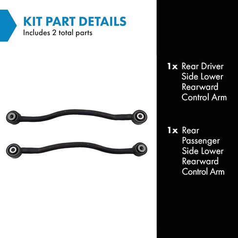 TRQ Rear Upper Control Arm Assembly LH Left Driver RH Right Passenger Side Pair 2pc for Hyundai Sonata Kia Optima XG300 XG350 in Saudi Arabia