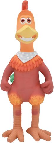 Multipet Chicken Run Rocky Latex Dog Toy - Durable Squeaky Dog Toy for All Dogs - Easy-to-Clean Latex Dog Squeaky Toys - Latex Dog Toys for Cuddling, Chewing & Playing - Cute Pet Toy (10") in Kuwait