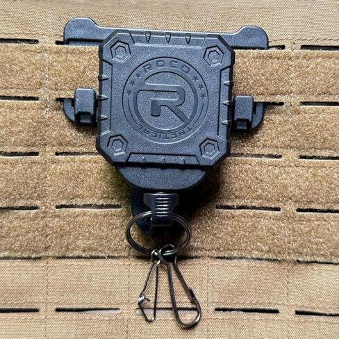 ضام معدات تكتيكية عسكرية من روكوتاكتيكال، حبل تروس تكتيكي مولي، حلقة حزام حامل مفتاح/أدوات متعددة ومشبك مولي متضمن، قطعة واحدة in Kuwait