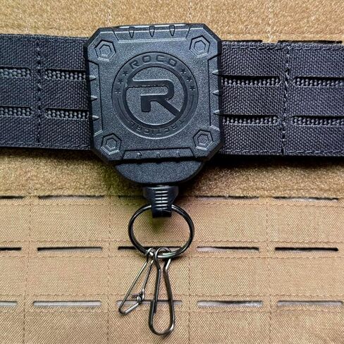 ضام معدات تكتيكية عسكرية من روكوتاكتيكال، حبل تروس تكتيكي مولي، حلقة حزام حامل مفتاح/أدوات متعددة ومشبك مولي متضمن، قطعة واحدة in Kuwait