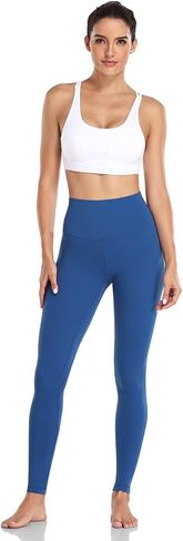 HeyNuts Essential High Waisted Yoga Leggings for Tall Women, Buttery Soft Full Length Workout Pants 28'' Java Coffee M(8/10) in Saudi Arabia