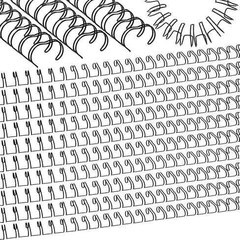 100 Pcs Metal Double Loop Binding Wires 9/16" Bulk Cinch Binding Wires Double Spiral Binding Ring Coil 10 Colors Twin Binding Spines Combs 23 Holes 2: 1 Pitch Cinch Binding Machine Wire in Saudi Arabia