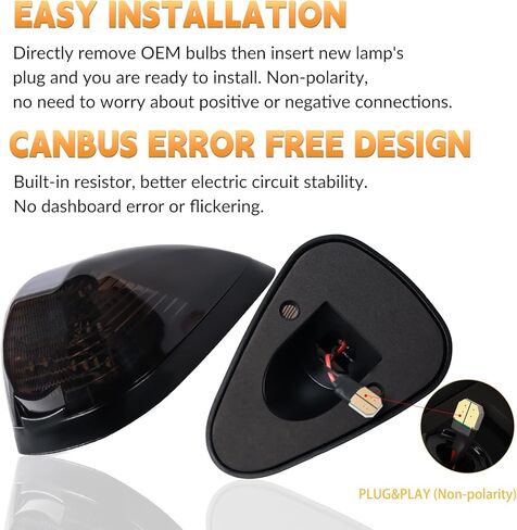 Led Cab Roof Top Marker Lights Clearance Running Lamps for 1999-2016 F250 F350 F450 F550 Super Duty Pickup Truck, Smoked Black 5PCS in Kuwait