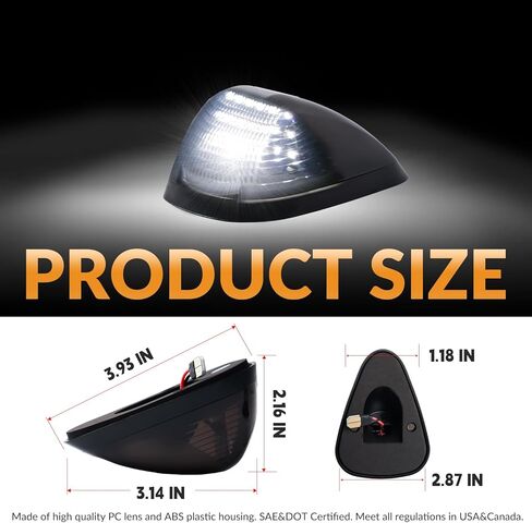 Led Cab Roof Top Marker Lights Clearance Running Lamps for 1999-2016 F250 F350 F450 F550 Super Duty Pickup Truck, Smoked Black 5PCS in Kuwait