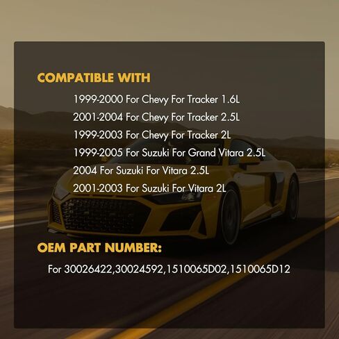 OCPTY يناسب مجموعة وحدة الاستبدال الكهربائية لمضخة الوقود تناسب 1999-2004 لسيارة شيفروليه المقتفي لسوزوكي فيتارا L4 1.6L 2.0L 2.5L E3520S in Saudi Arabia