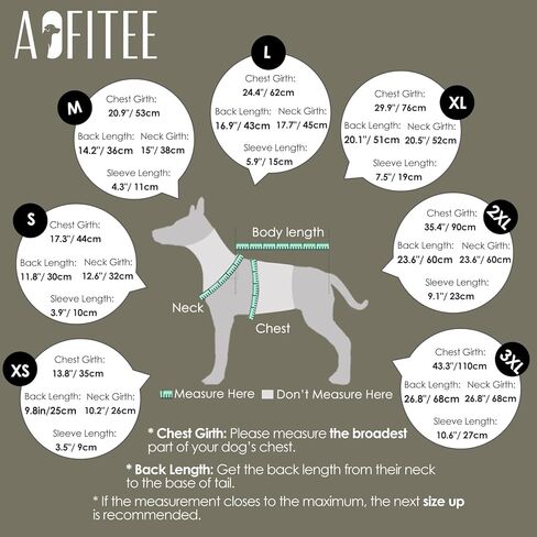 AOFITEE Fullbody Dog Coat - Warm Fleece Jacket with Built-In Harness, Reflective Turtleneck Snow Jacket, Puffer Coat for Small to Large Dogs in Kuwait