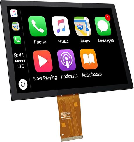 شاشة LCD مقاس 7 بوصات Uconnect من شركة Jeep مع شاشة تعمل باللمس، شاشة LCD رقمية وملاحة راديو مناسبة لسيارة Jeep Compass 2017-2020، استبدل # TDO-WXGA0700K00033-V2 / TDO-WXGA0700K00057-V1 in Kuwait