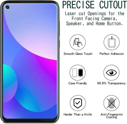 KAREEN [2 Pack] Screen Protector for Motorola Moto G Stylus 5G 2024 Tempered Glass, Anti Scratch, Bubble Free, Case Friendly, 9H Hardness in Saudi Arabia