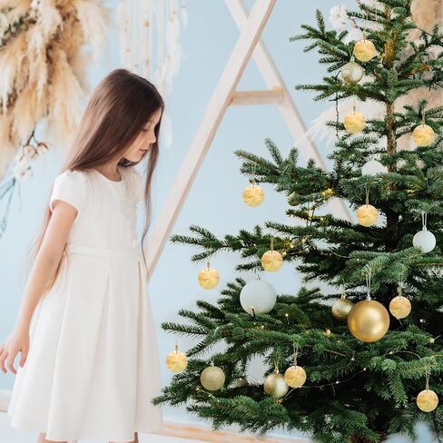 LUMITI 12 Pcs Crystal Glass Christmas Balls Ornaments, 1.18″ Mini Round Prism Flower Xmas Tree Decorations, Hanging Ornament for Wedding Party Home Decor (Multicolor) in Kuwait