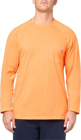 Dickies Men's Cooling Long Sleeve Pocket T-Shirt, Dark Navy Heather in Kuwait