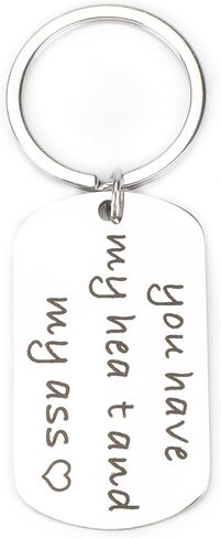 My Love Keychain for Him,My Man Keychain Gift for Boyfriend Husband,Valentine's Day, Christmas Gifts for Boyfriend,Anniversary Keychain Gifts from Wife,You're My Person in Kuwait