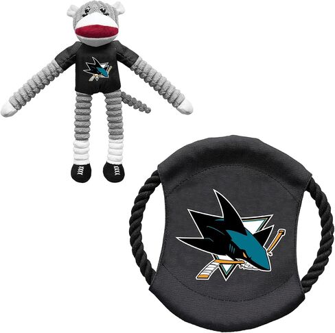 Littlearth Unisex-Adult NHL Dallas Stars Sock Monkey and Flying Disc Pet Toy Combo Set, Team Color, One Size in Saudi Arabia