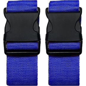 عبوتان من أحزمة الأمتعة، أحزمة حقائب قابلة للتعديل بألوان زاهية مع إبزيم سريع التحرير (رمادي وردي) in Kuwait