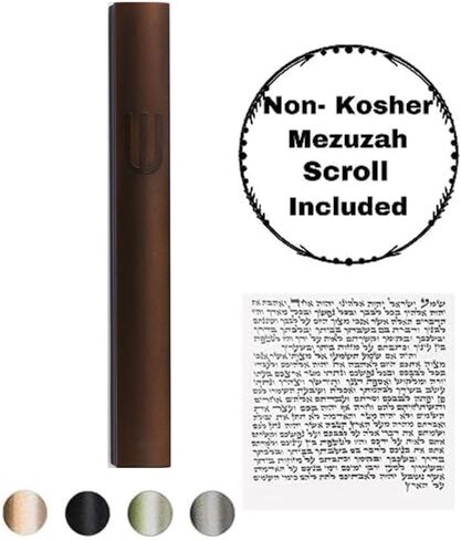 Spirit Labs Premium Mezuzah Aluminum Case - Easy Installation - Silver Shin - Weatherproof in Kuwait