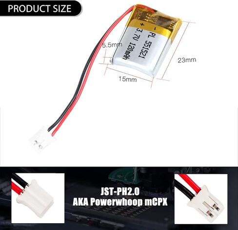 YDL 3.7V 750mAh 503048 Lipo battery Rechargeable Lithium Polymer ion Battery Pack with JST Connector in Saudi Arabia