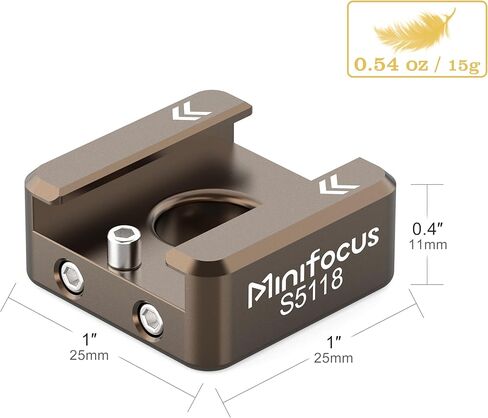 MINIFOCUS Cold Shoe Mount Adapter with 1/4"-20 Thread for Camera Cage Flash LED Monitor in Kuwait