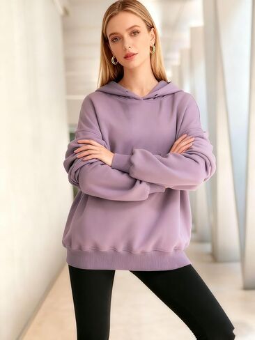 MAGICMK Womens Oversized Hoodies Sweatshirts Colourful plus Size Fall Long Sleeve Sweaters tops in Saudi Arabia