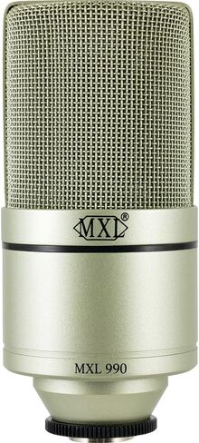 حزمة ميكروفون مكثف غشائي كبير وصغير MXL 990/991 للمشروع/تسجيل الاستوديو المنزلي | XLR | القلب (الشمبانيا) in Kuwait