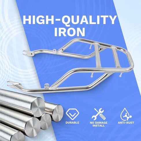 CHIFUN رف أمتعة الخلفي رف البضائع استبدال لكاواساكي W400 W650 W800 2011-2022 الكروم الصلب دراجة نارية الأمتعة الرف قوس in Saudi Arabia
