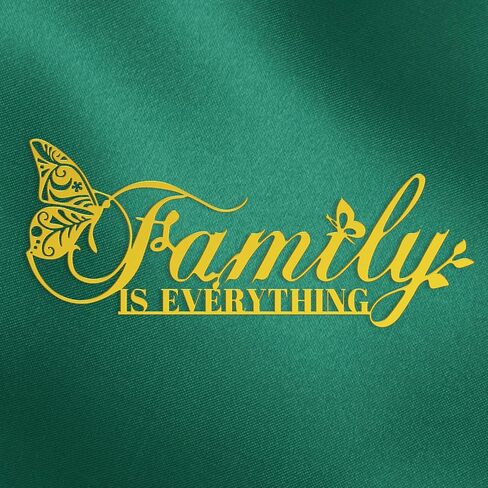 Family Signs Metal Wall Decor, Family Is Everything Word Sign with Butterfly for Home Decor Wand, Black Iron Wall Art Plaque Decorations for Living Room, Housewarming, 43.2x16 cm (Family) in Kuwait