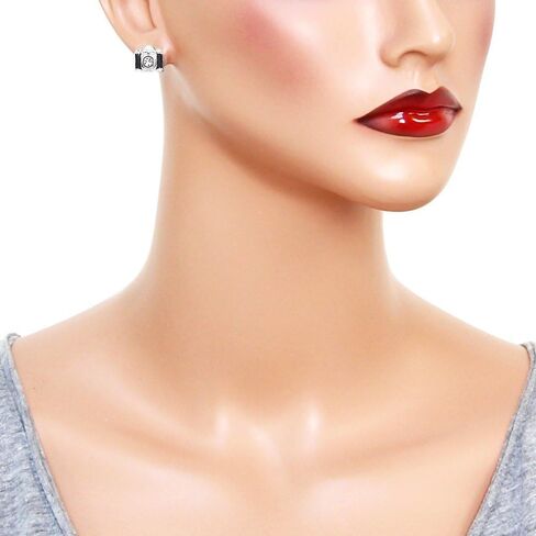 Liavy's Camera Fashionable Earrings - Enamel - Stud - Sparkling Crystal - Unique Gift and Souvenir in Kuwait