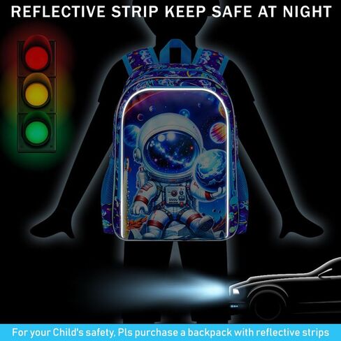 3PCS Dinosaur Backpack for Boys, Water Resistant Kids Bookbag Set with Lunch Box，Cute School Bag for Preschool Toddler in Kuwait