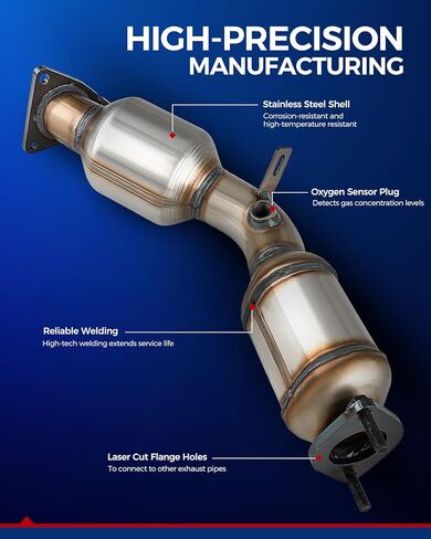 KAX Catalytic Converter Fit for 2014-2015 Q50 3.7L, 644029, 644030 Stainless Steel High Performance 2pcs (EPA Compliant) in Saudi Arabia