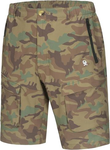 Little Donkey Andy Men's Stretch Quick Dry Cargo Shorts for Hiking, Camping, Travel Olive Size S in Saudi Arabia
