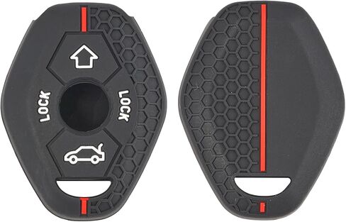 2 PCS Silicone 3 Button Remote Control Key Case Fob Shell Cover Ring Holder Protector for BMW IX I7 X7 X5 XM 2021 2022 2023 2024 Car Replacement in Kuwait