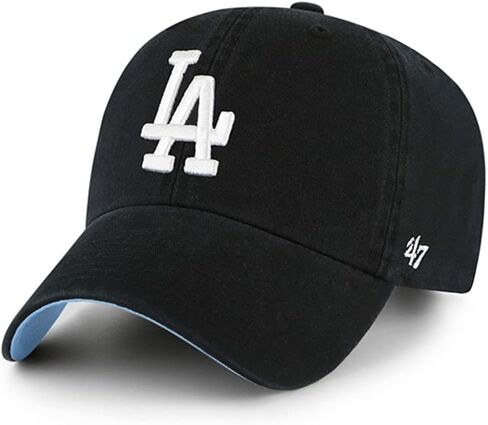 47 MLB New York Yankees Ball Park Clean Up Adjustable Hat, Adult One Size Fits All (Los Angeles Dodgers Black Black Pink) in Saudi Arabia