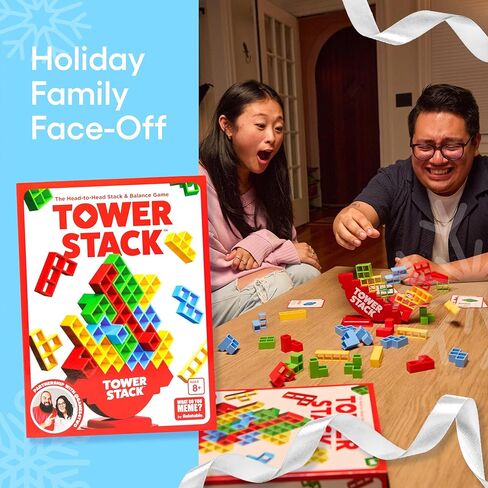 Tower Stack - Head to Head Stacking Game by Relatable, Games for Kids, Board Games for Family Night or Gifts for Kids 8-12 in Kuwait