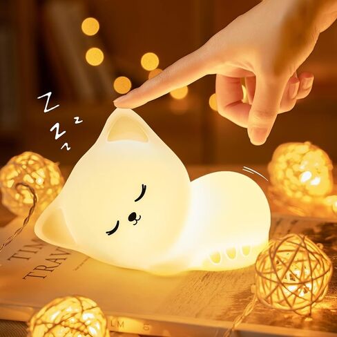 Mubarek Baby Night Light for Kids, 16 Colors Dimmable Kids Night Light, Remote Silicone Night Lights for Kids Room,1200mAh Rechargeable Cute Lamp,Timer Baby Night Light for Kids,Cute Gifts for Girls in Kuwait