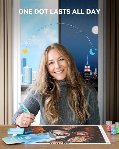 ARTDOT Enduring Stickiness Putty Wax for Diamond Art Kits for Adults,Strong Stickiness Clay Glue with Slide Storage Box for Diamond Painting Accessories and Tools in Kuwait